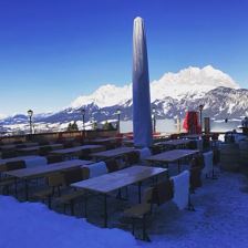 Winter Terrasse