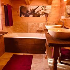 Badezimmer Chalet Kitzhorn 