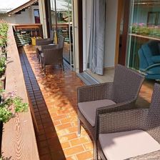 Aussicht Balkon Ferienwohnung Hofer