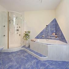 Badezimmer Ferienwohnung Apartment Sankt Johann /T
