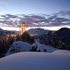 Jackobskreuz mit Kitzbühler Horn und Wilden Kaiser