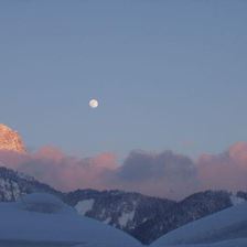 Abendstimmung im Winter