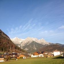 Blick auf die Loferer Steinberge