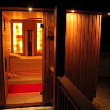 Aussensauna mit Infrarot