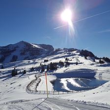 Steinplatte bei Sonne