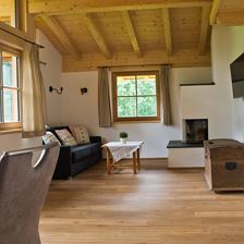 FeWo Steinberge Wohnbereich mit Schlafcouch