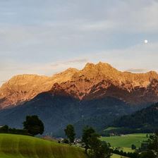 Alpenglühen vom Bergerbauer aus