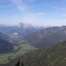 von oben zum Berger
