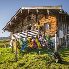 Unser Almhütte auf der Steinplatte