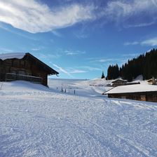 Unsere Alm im Winter Mösern