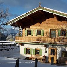 Haus im Winter
