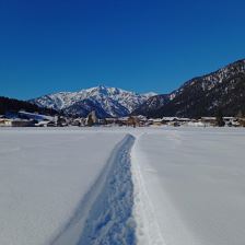 Winterwanderweg vom Haus