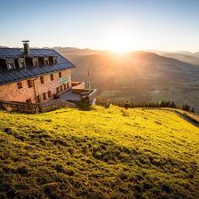 Alpenrosenhütte Sonnenuntergang
