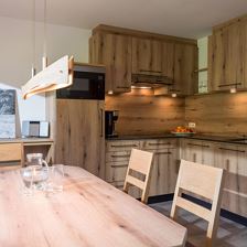 Appartement Choralpe Küche und Wohnraum