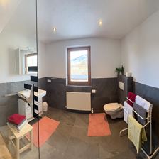 Appartement 3, Bad - Toilette