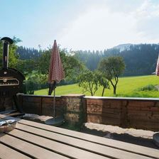 Terrasse mit Grill kleiner - Getznerhof