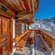 Terrasse Großmutters Haus