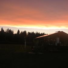 Abenstimmung nach einem Gewitter