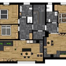 Grundrissplan Ferienwohnung David