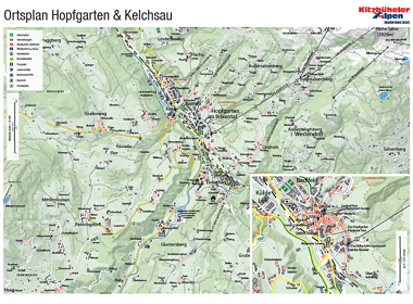 Plattegrond Hopfgarten & Kelchsau