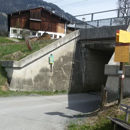 Buchensteinwandrundweg - Unterführung Vornbichl