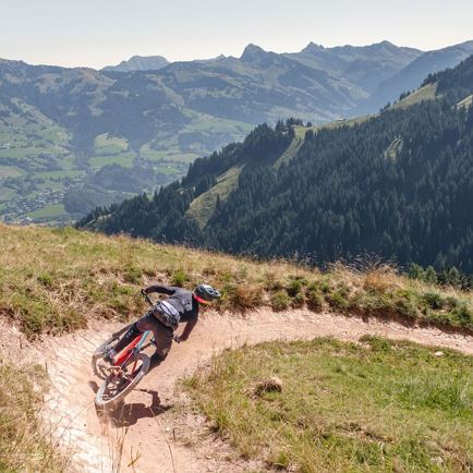 Kitzalps Trailtour mit Liftunterstützung – rot