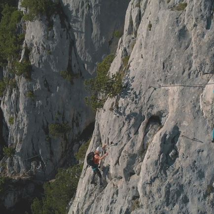 Klettersteig s'Schuastagangl Steinplatte
