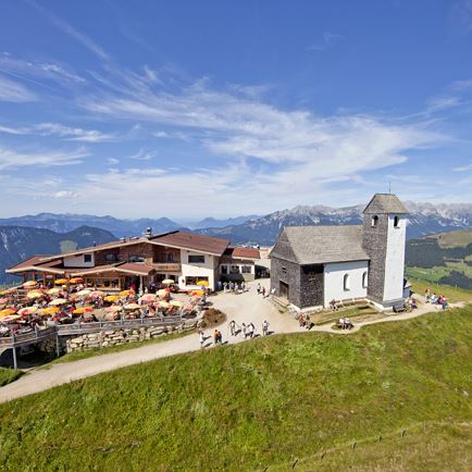Das Gipfelrestaurant auf der Hohen Salve